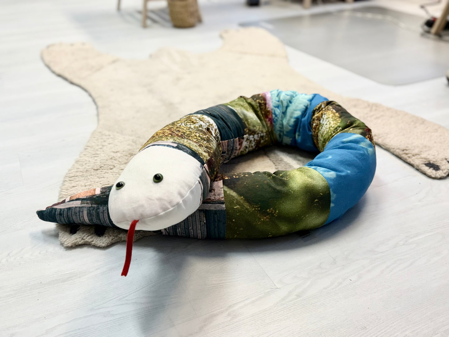 SNUGGLE SNAKE • custom order • upcycled
