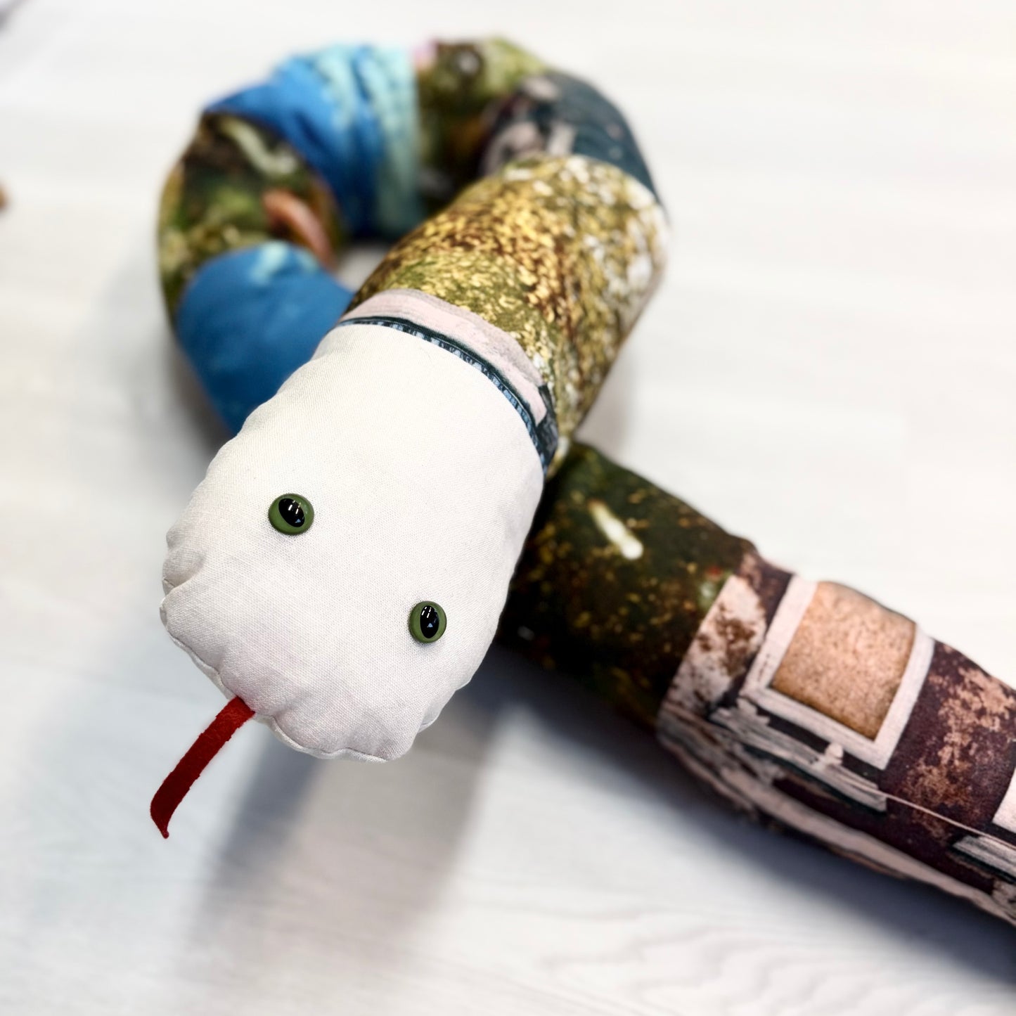 SNUGGLE SNAKE • custom order • upcycled