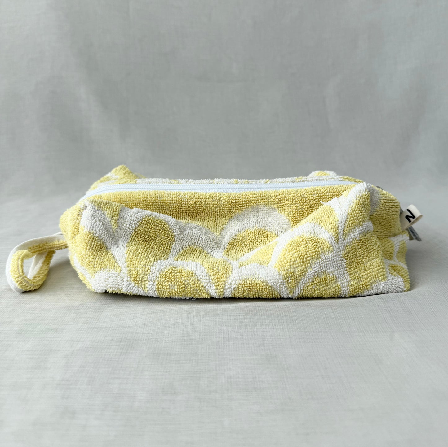 “SUNSHINE” • UPCYCLED TERRY CLOTH COSMETIC BAG