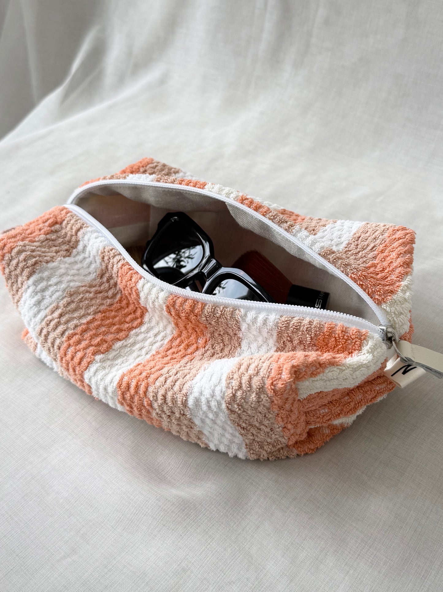 “SAHARA” • UPCYCLED TERRY CLOTH COSMETIC BAGS