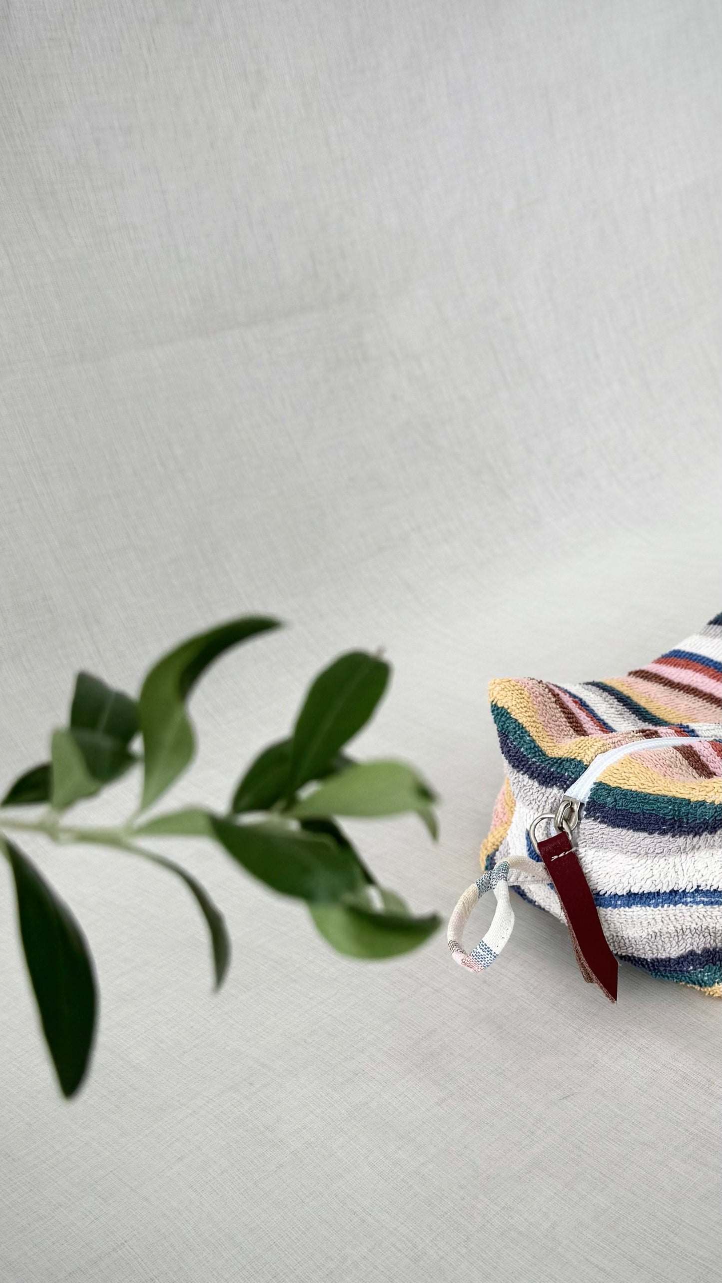 “ALL OF THEM” • UPCYCLED TERRY CLOTH COSMETIC BAG
