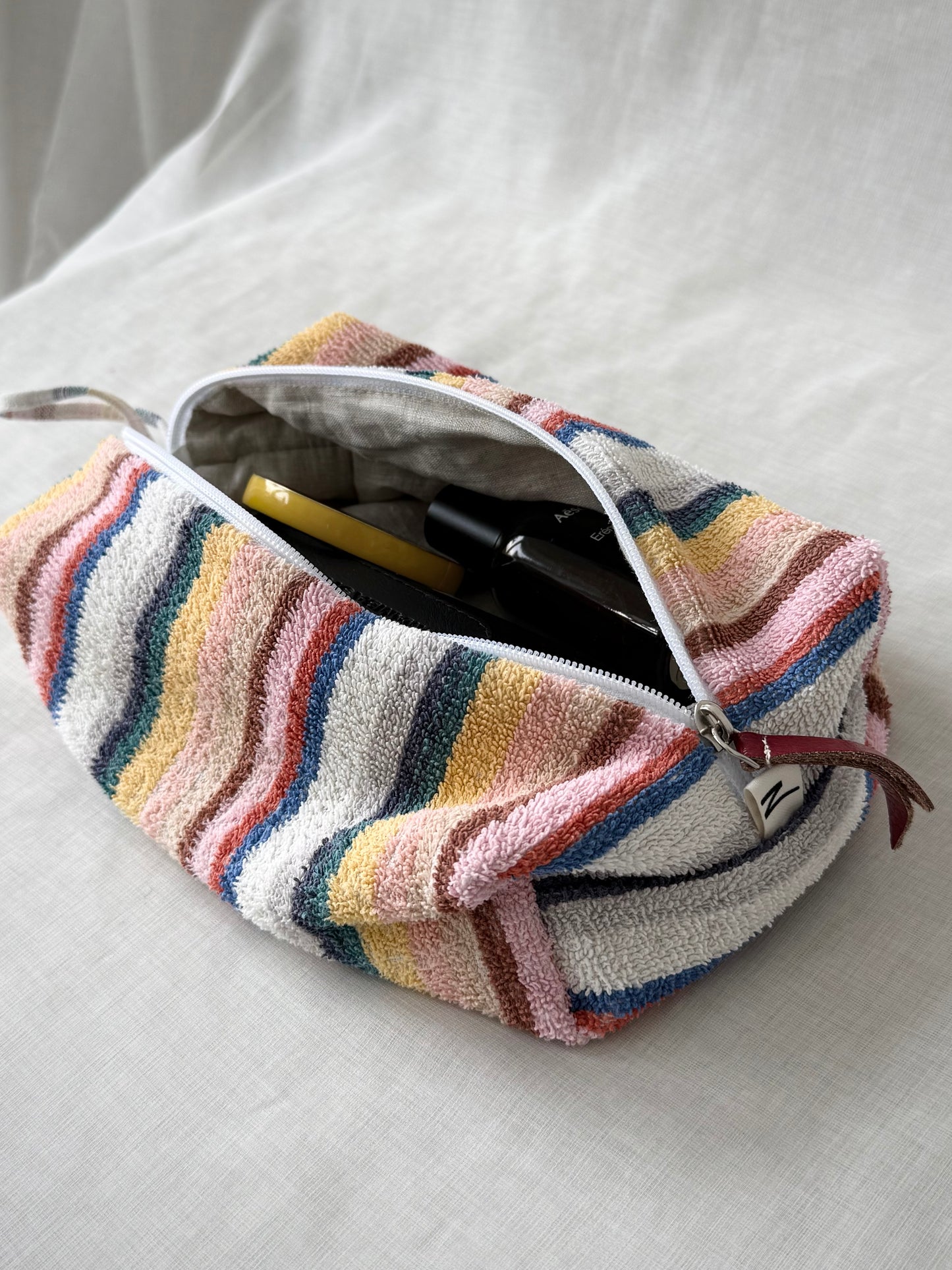 “ALL OF THEM” • UPCYCLED TERRY CLOTH COSMETIC BAG