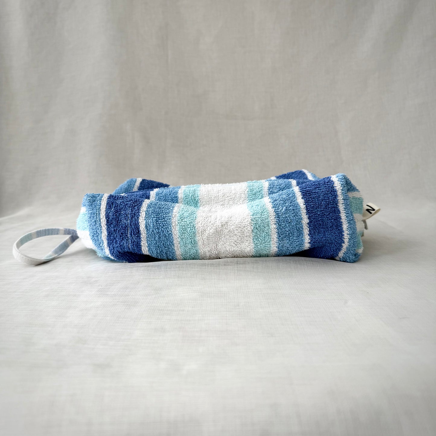 “BALTIC” • UPCYCLED TERRY CLOTH COSMETIC BAG