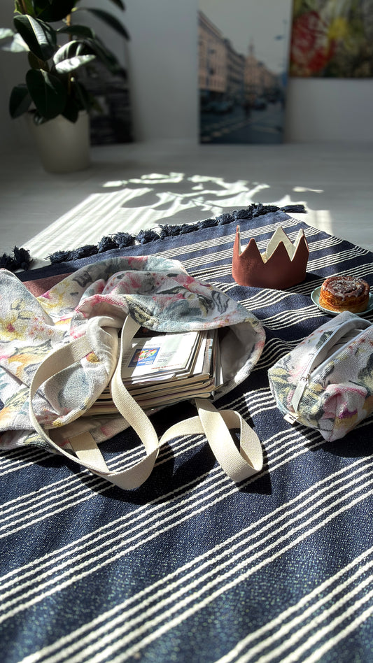 "PEONY" Beach Bag